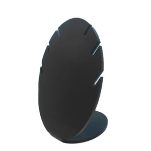 Présentoir à colliers ovale en acrylique Artfulcosmos 14x7x5cm, support réglable pour bijoux, idéal pour les comptoirs de vente au détail - Product Image 4