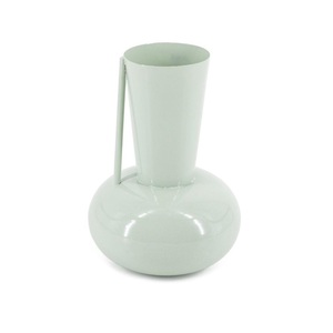 Jarrón de Flores Hecho a Mano con Mango de Metal Mate Minimalista Nórdico, Decoración Geométrica para Bodas, Decoración del Hogar, Maceta de Metal para Mesa o Suelo - Product Image 3