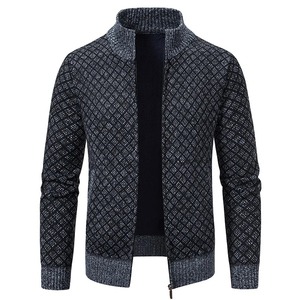 Pull en molleton tricoté unisexe Cardigan décontracté Streetwear européen avec fermeture éclair avant écologique et respirant automne hiver - Product Image 6