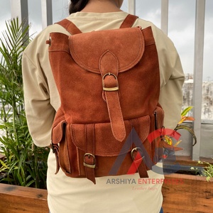 Large Capacity Suede Leather <b>Backpacks</b> <b>for</b> Men & <b>Women</b> School Bags Vintage Drawstring Daypack High Quality <b>Laptop</b> <b>Backpack</b> Bags - Product Image 1