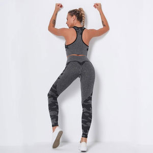 Conjuntos de Yoga para Mujer con Logotipo Personalizado, Cintura Alta, Tallas Ajustables, en Cantidad al por Mayor - Product Image 3