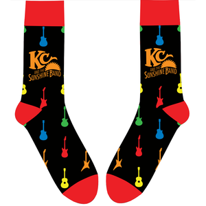 Calcetines Transpirables KCSB ODM para Guitarra, Talla Única, Estilo Ejecutivo/Deportivo/Diario, Tejido Jacquard Ligero/Dibujos Animados, Poliéster/Spandex, Invierno - Product Image 1