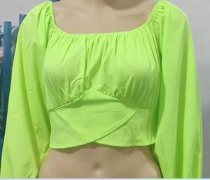 Camiseta de Manga Corta con Hombros Descubiertos Aop OEM para Mujer, Camiseta de Verano para Mujer, Fabricada en Bangladés - Product Image 4