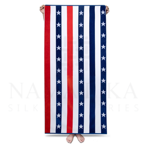 100% Cotton Fluffy Striped Velour Cabana <b>Beach</b> <b>Towels</b> <b>Oversized</b> Highly Absorbent with Custom Logo Microfiber Material Pool Swim - Product Image 4