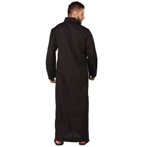 Thobe / Thawb Fait Main Haute Couture Vêtement Traditionnel Musulman pour Homme Grande Taille Jubbah Streetwear Décontracté Coton Manches Longues - Product Image 4