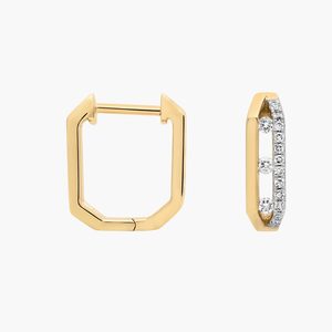 Classique élégant étincelant 10K or massif Moissanite boucles d'oreilles à la mode tous les jours fête mariage cadeau femmes Fine - Product Image 3