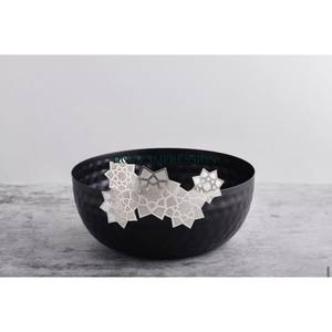 Tazón de servicio de chocolate de metal de diseño lujoso Tazón de chocolate de metal de la mejor calidad para dátiles Tazón de exhibición de chocolate del exportador - Product Image 3