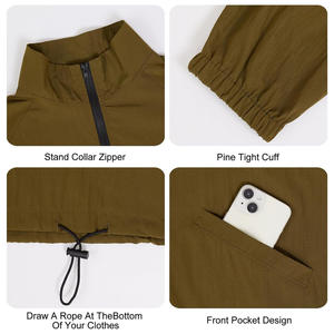 Chaqueta cortavientos de golf impermeable y transpirable para hombre de Streetgrace con opciones de etiqueta de impresión de logotipo OEM personalizado - Product Image 6