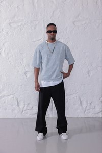 เสื้อยืดคอตตอนผู้ชายแบบพื้นฐาน ขายส่ง รับสั่งพิมพ์ลาย เสื้อยืดเรียบๆ ผลิตในตุรกี ผู้จัดจำหน่ายขายส่ง - Product Image 6