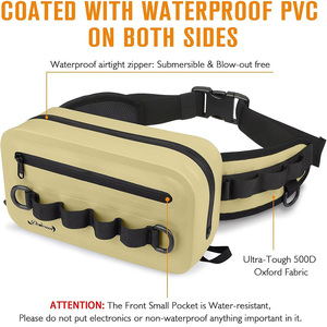 Marsupio Impermeabile Personalizzato per Pesca a Mosca, Borsa da Vita in TPU con Cerniera Ermetica per Uso Esterno in Fiumi e Laghi - Product Image 3