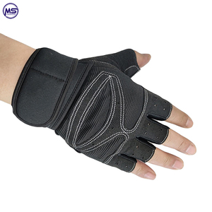 2022 hommes et femmes personnalisés demi-doigts gants d'haltérophilie haute qualité néoprène couleur unie meilleure conception - Product Image 2