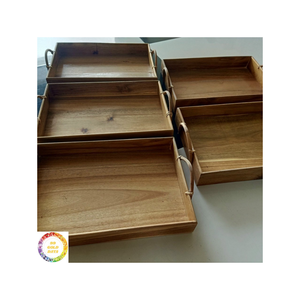 Bandeja de madera sostenible diseñada para impresionar con su aspecto atemporal y utilidad de construcción de calidad - Product Image 3