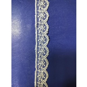 Garniture en dentelle en nylon/organza respirante, écologique, à motifs floraux fantaisie, très demandée, pour saris, lehengas et tenues de soirée - Product Image 1