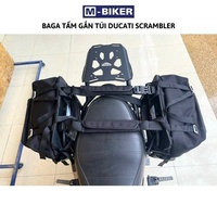 Plaque de montage arrière en acier inoxydable Mbiker PH KII SCRAMBLE pour moto de rue, pour la fixation de bagages et de sacoches, adaptable pour la rénovation/amélioration