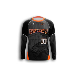 Maillot de hockey sur glace classique personnalisable, équipe, club, ligue, broderie, sublimation, couture, conception gratuite, couleurs personnalisées, service OEM - Product Image 6