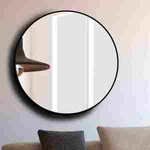Made In India <b>Mirror</b> For Living Room Decorative <b>Round</b> <b>Wooden</b> Frame Exporter From India With High Quality - Product Image 1