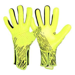 Professional Waterproof Breathable Non-Slip Wear-Resistant Leather Adjustable Hook Loop Closure Goalkeeper Gloves for Adults - Product Image 5