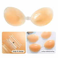 Soutien-gorge invisible en silicone de qualité médicale, coussinets adhésifs push-up réutilisables pour les mamelons, coussinets de soutien-gorge collants pour femmes