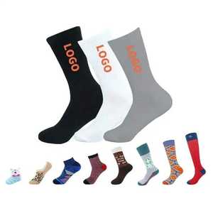Chaussettes de sport unisexes en coton personnalisées avec logo, épaisses, pour le basketball, le tennis, la course à pied, avec logo personnalisé - Product Image 3