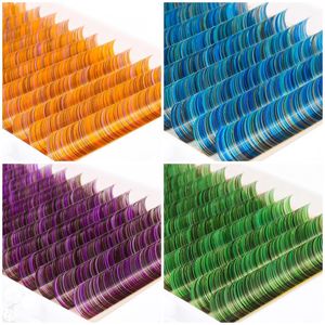 Cils individuels CharmLash de haute qualité, couleur naturelle BC, longueur mixte, couleur pastel naturelle, 28 rangées, plateau en bande - Product Image 6