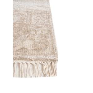Tapis en laine noués à la main Viscaya ivoire AKWT-1111 pour salon, faits main avec motifs rectangulaires abstraits et médaillons pour adolescents - Product Image 4