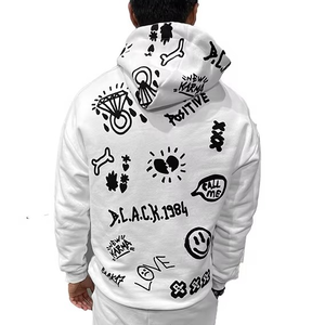 Sudaderas con capucha y sudaderas de alta calidad para hombre, ropa de calle de diseño único, Sudadera con capucha y hombros caídos a precio al por mayor más vendida - Product Image 6