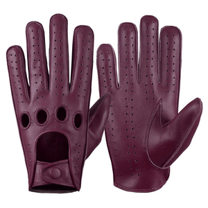 All Sizes Solid Color Leather Driving Gloves <b>Personal</b> <b>Protective</b> <b>Equipment</b> Safety Gloves Driving Made By GLOVES City Pakistan - Product Image 1