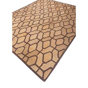 Tapis en jute et chanvre tissés à la main Nomadic Threads, motifs géométriques et abstraits, tissage plat, rectangulaires, pour couloir, décoration intérieure - PDJT-622 - Product Image 2