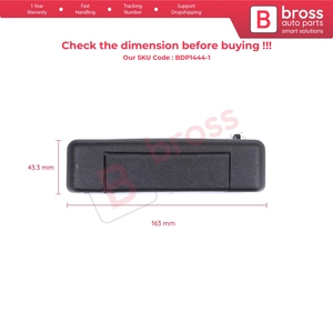 BDP1444-1ซ้ายมือจับประตูด้านนอกสีดำสำหรับ19 Super 5 Express อย่างรวดเร็ว7700793252พิเศษ - Product Image 5