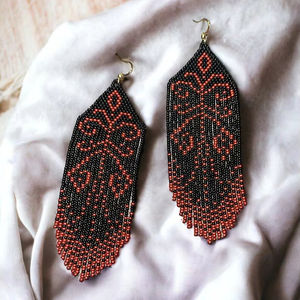 Pendientes de aro grandes con cuentas de joyería de moda para mujer, pendientes de cuentas de semillas Boho Miyuki, calidad premium - Product Image 1