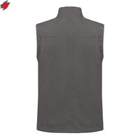 Gilet Softshell Homme Imperméable Coupe-Vent pour Randonnée Pêche Sports de Plein Air Gilet Thermique Polaire Homme Veste Coupe-Vent