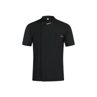 Unisex Chef Uniform Jassen Korte Mouwen Keuken Restaurant Kok Chef Jasje Shirt Ademend Kapper Sushi Kostuums Op Groothandel