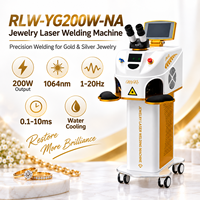 Machine de soudage laser pour bijoux 200W YAG, machine de soudage par points laser pour la réparation de bijoux en or et en argent et la restauration de métaux de précision