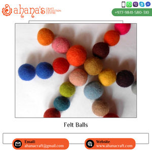 Premium Quality Large Handmade Wool Felt Ball Modern Home Art Decorative Home Decor Direct Factory Best Color Shades - Product Image 5