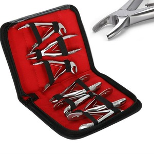 CE ISO diakui <span class=keywords><strong>Forceps</strong></span> ekstraksi gigi <span class=keywords><strong>Forceps</strong></span> pediatrik Pedo untuk Kit kedokteran gigi anak-anak 7 dilapisi Titanium penjualan panas