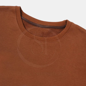 Derniers sweats-shirts décontractés pour hommes Motifs imprimés solides sur tissu d'hiver Plus Size Teint uni avec du polyester et du coton - Product Image 3