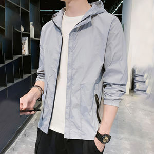 <b>Men's</b> <b>Summer</b> <b>Jacket</b> Quick-Dry Lightweight Hooded Sport Coat, Breathable and Stylish Long-Sleeve <b>Light</b> <b>Jacket</b> <b>for</b> Outdoor - Product Image 3