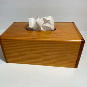 Luxury Walnut Tissue <b>Box</b> | Wooden <b>Paper</b> Holder for Bathroom & Living Room | Modern Desktop <b>Storage</b> Case | Home Decor Organiser - Product Image 1