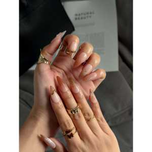 Mousse de noisette pour nail art, vernis à ongles premium avec adhésif durable, effet mousse parfumée noisette - Product Image 2