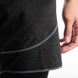 ขายส่งบุรุษสีดําโลโก้ที่กําหนดเองวิ่งกางเกงขาสั้นผู้ชายที่กําหนดเองโพลีเอสเตอร์กางเกงขาสั้นการฝึกอบรมออกกําลังกายวิ่งยิมกีฬา - Product Image 5