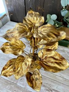 Pièce maîtresse de plante feuille d'or de luxe décor de table élégant pour salon bureau mariage événement cadeau affichage décoration - Product Image 3