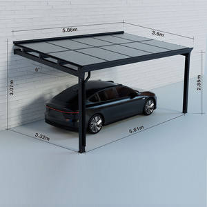 JCHX Cochera Impermeable para Diy Solar Carport Canopy Solar Galvanizado Garagescarports Car Parking Shade Solar Carport PARA <span class=keywords><strong>EL</strong></span> Hogar - Product Image 1