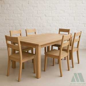 Aparador de madera moderno de fácil montaje hecho en Vietnam, armario de almacenamiento duradero respetuoso con el medio ambiente, juego de comedor para oficina en casa, marca VIET - Product Image 1