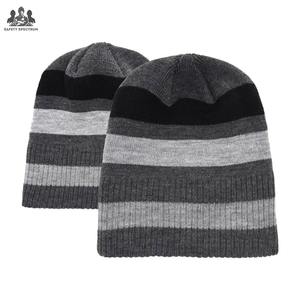 Bonnet ajustable pour homme en tissu tricoté confortable, personnalisable avec broderie, couleurs unies, chaud – Vente chaude OEM SAFETY SPECTRUM - Product Image 3