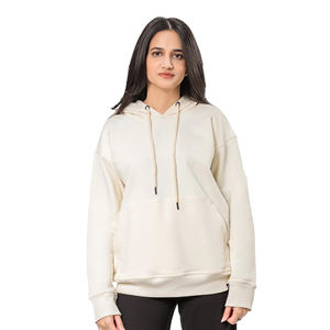 Chándal Deportivo Informal para Mujer, con Capucha, Cuello en V, Logotipo, Transpirable, 100% Algodón, Ligero, 2 en 1, con Cierre de Cordón, para Invierno - Product Image 1