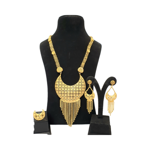 Dubai Collection 24KT Gold Plated 2GM Heavy-Plated Women's Bridal Jewelry Sets Gorgeous Pendant Best Value Fashion - Product Image 1