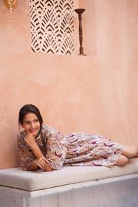 Indian hand block cotton short <b>dress</b> woman stylish party wear floral print <b>dress</b> gift for her <b>dress</b> personalized bride wedding - Product Image 4