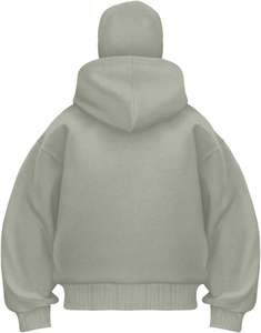 Sudadera con capucha y pasamontañas unisex, chaqueta cálida de forro polar con máscara incorporada, ropa urbana, proveedor de fábrica OEM - Product Image 2