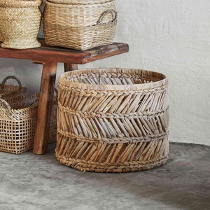Best Selling Eco-friendly <b>Storage</b> Products Natural <b>Basket</b> Versatile Handbraid <b>Water</b> <b>Hyacinth</b> <b>Baskets</b> - Product Image 6
