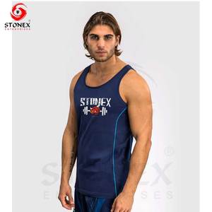 Custom Logo <b>Print</b> Tank Top New Arrival Best Price Premium <b>Material</b> Plus Size Breathable Quick Dry Tank Top For Men - Product Image 2